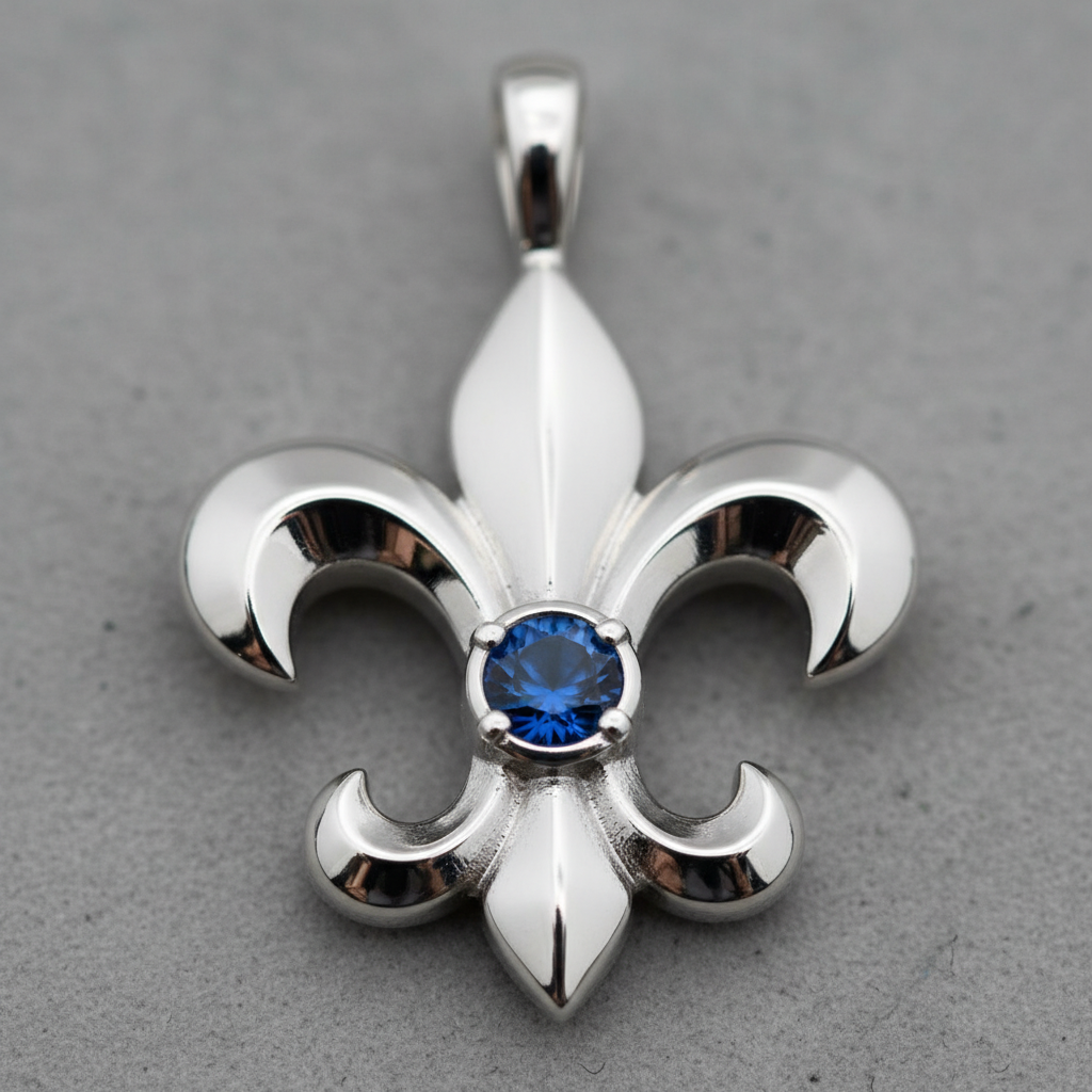 Illustration for bijoux fleur de lys royauté