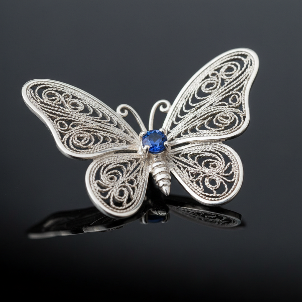 Illustration for pendentif papillon symbole renaissance